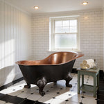 Load image into Gallery viewer, Clawfoot Copper Tub Chinese Style - The Bridgerton Bath
