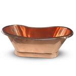 Load image into Gallery viewer, Slanting Base Copper Bathtub Full Shining Copper Finish

