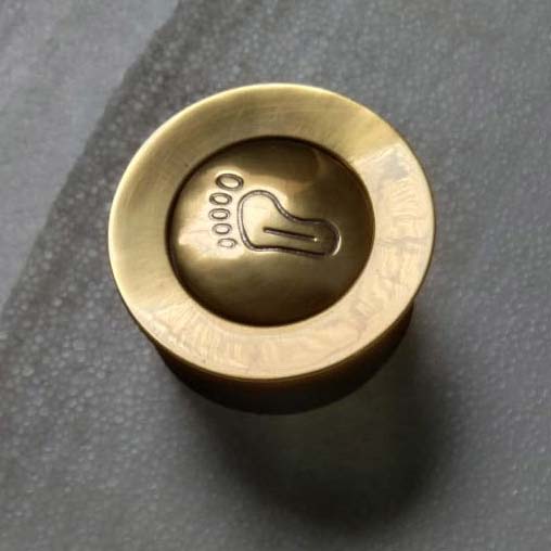 Brass Polished Brass Popup Waste for Bathtubs