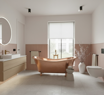 Clawfoot Copper Bathtub Hammered Polished Copper Finish