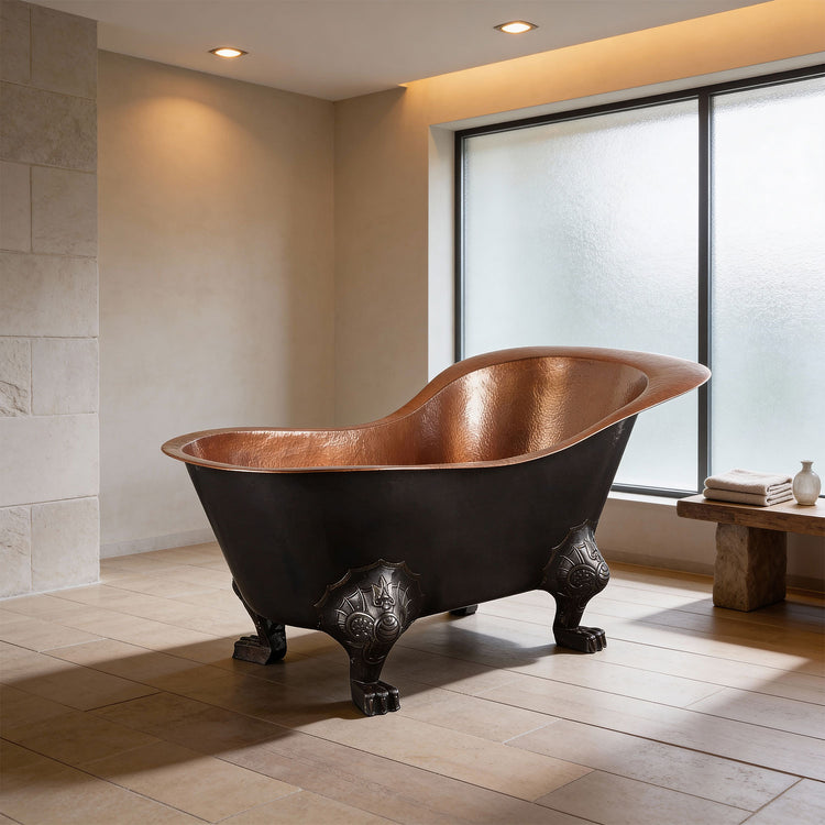 Clawfoot Copper Tub Chinese Style – The Bridgerton Bath

