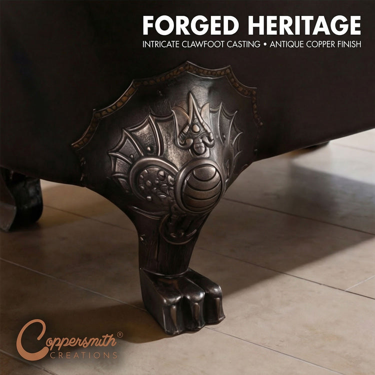 Clawfoot Copper Tub Chinese Style – The Bridgerton Bath
