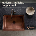 Load image into Gallery viewer, Copper Sink Hammered Front Apron
