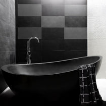 Double Wall Copper Bathtub Charcoal Black Antique – Eclipse Oval Design