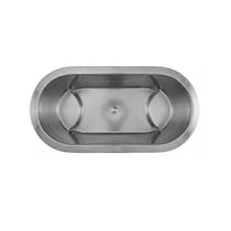 Double Wall Stainless Steel Bathtub with Built-In Dual Seats