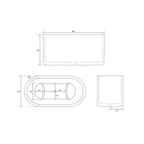 Double Wall Stainless Steel Bathtub with Built-In Dual Seats
