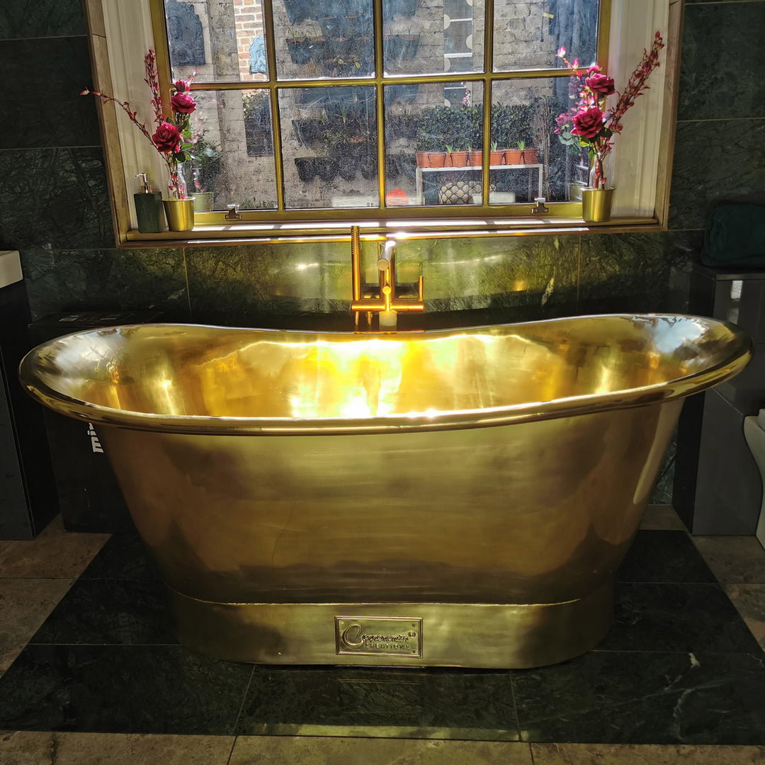 Brass Bathtub + Sink Full Brass