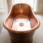 Load image into Gallery viewer, Copper Finish Brass Popup Waste for Bathtubs
