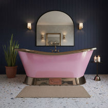 Slanting Base Copper Bathtub Nickel Inside & on Base RAL 4003 Exterior