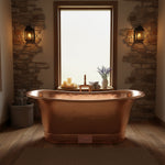 Load image into Gallery viewer, Straight Base Copper Bathtub Full Copper

