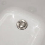 Load image into Gallery viewer, Tin Finish Brass Popup Waste for Bathtubs
