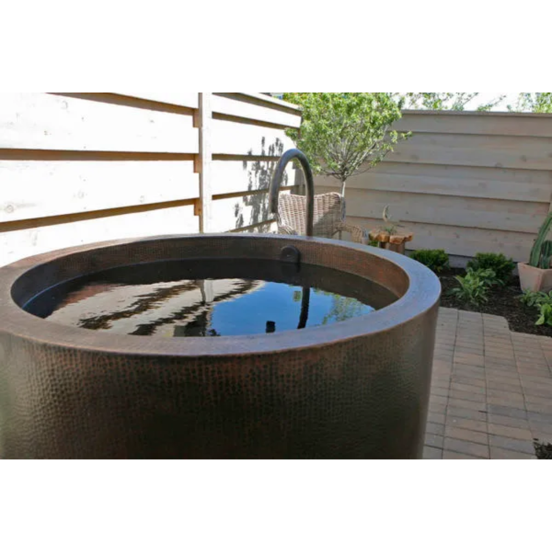 45-inch Hammered Antique Japanese Style Soaking