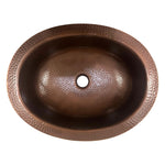 Load image into Gallery viewer, Oval Hammered Copper Sink

