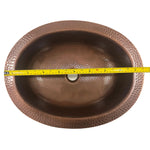 Load image into Gallery viewer, Oval Hammered Copper Sink
