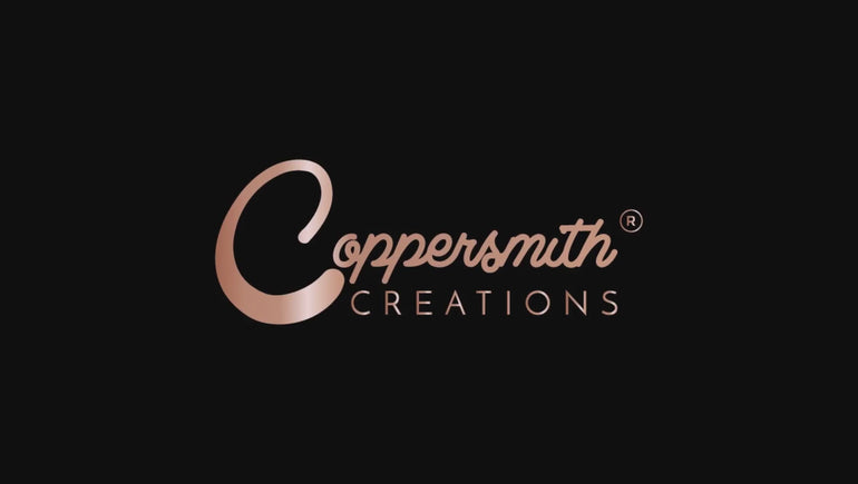 Slanting Base Copper Bathtub Copper Inside & on Base Black Outside