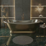 Load and play video in Gallery viewer, 2000mm Slanting Base Brass Bathtub Nickel Interior (No Branding Plaque)
