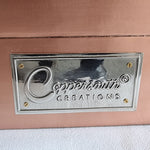 Load image into Gallery viewer, Straight Base Copper Bathtub Brushed Copper Exterior &amp; Polished Nickel Interior
