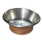 Load image into Gallery viewer, Round Copper Tub Inside Tin Outside Polish Copper
