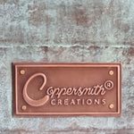 Load image into Gallery viewer, Copper Bathtub Copper Interior &amp; Blue Green Patina Exterior Finish
