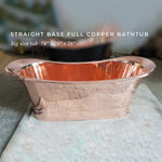 Load image into Gallery viewer, Straight Base Full Copper Bathtub Big Size
