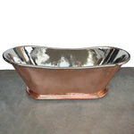 Load image into Gallery viewer, Copper Bathtub Nickel Inside Shining Copper Outside

