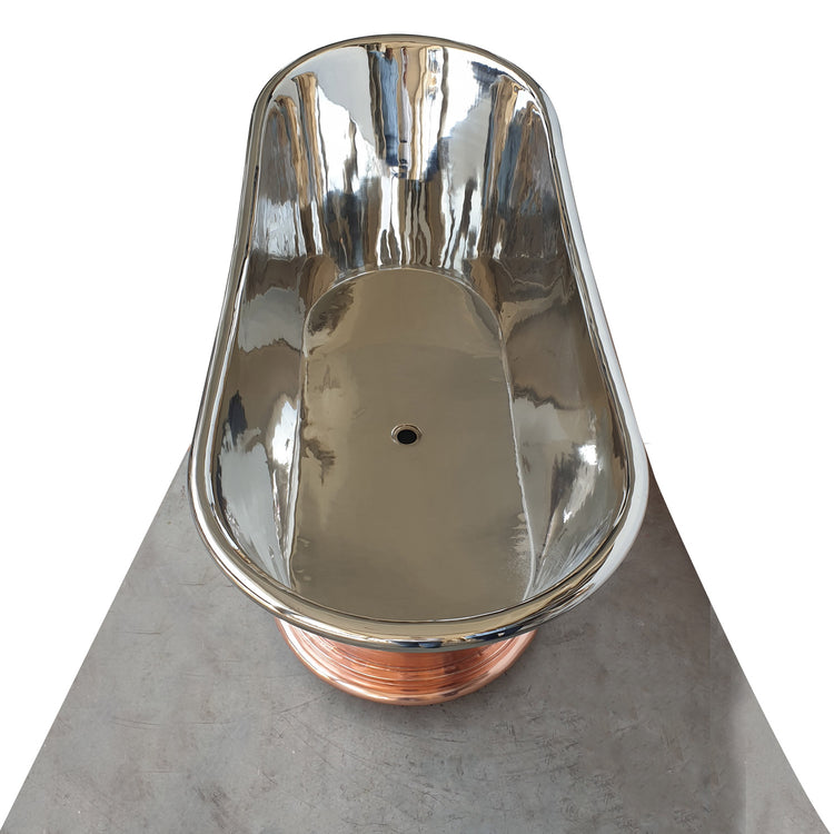 Copper Bathtub Nickel Inside Shining Copper Outside