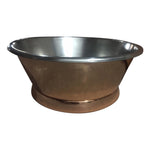 Load image into Gallery viewer, Round Copper Tub Inside Tin Outside Polish Copper
