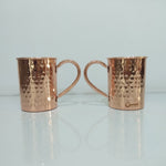 Load image into Gallery viewer, Cylindrical Copper Mugs Hammered
