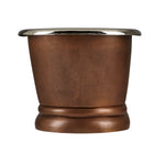Load image into Gallery viewer, Copper Pedestal Tub Nickel Interiors - Coppersmith Creations

