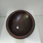 Load image into Gallery viewer, Oval Copper Sink Dark Antique 20 x 15.50 x 6 inch
