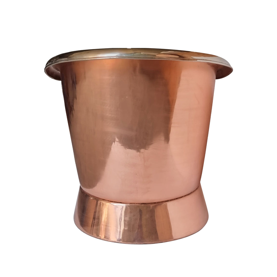 Slanting Base Copper Bathtub Nickel Interior-1500 mm
