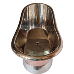 Load image into Gallery viewer, Slanting Base Copper Bathtub Nickel Inside &amp; on Base Copper Outside
