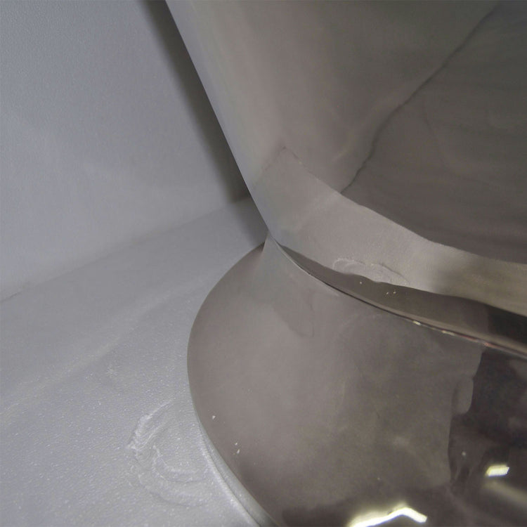 Nickel Finish Curved Pedestal Copper Bathtub - Coppersmith Creations