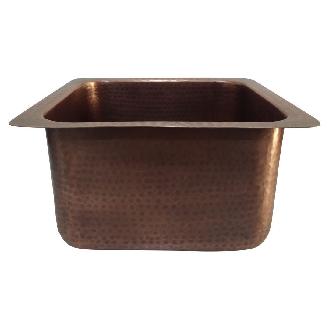 Antique Hammered Copper Bar Sink - Coppersmith Creations