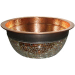 Load image into Gallery viewer, Copper Sink Glass Mosaic Exterior
