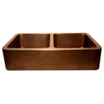 Load image into Gallery viewer, Rectangular Double Bowl Copper Kitchen Sink - Coppersmith Creations - Coppersmith Creations
