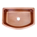 Load image into Gallery viewer, D Shape Woven Front Apron Copper Kitchen Sink

