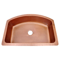 D Shape Woven Front Apron Copper Kitchen Sink