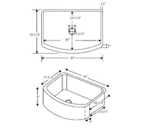 D Shape Woven Front Apron Copper Kitchen Sink