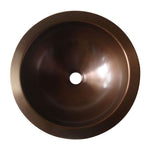 Load image into Gallery viewer, Round Antique Copper Sink - Coppersmith Creations
