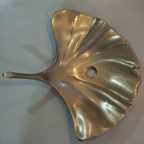 Cast Bronze Sink Leaf Design