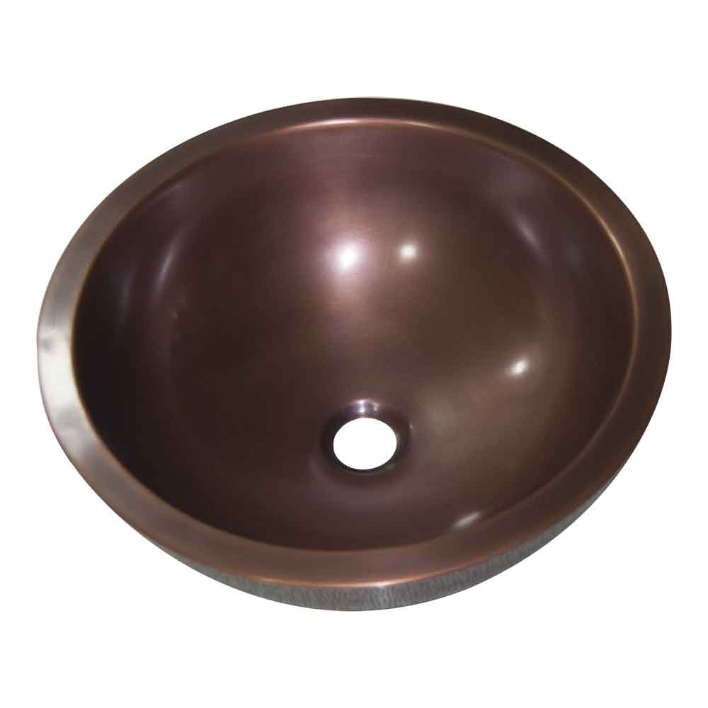 Rice Hammered Copper Sink - Coppersmith Creations