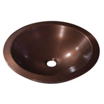Load image into Gallery viewer, Round Copper Sink Hammered 18 x 5
