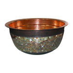 Load image into Gallery viewer, Copper Sink Glass Mosaic Exterior
