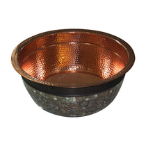 Copper Sink Glass Mosaic Exterior