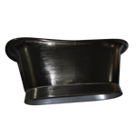 Load image into Gallery viewer, Straight Base Copper Bathtub Full Nickel Finish
