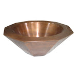 Load image into Gallery viewer, Copper Sink Double Wall Decagon Shape
