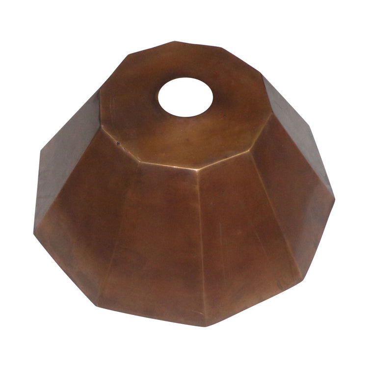Copper Sink Double Wall Decagon Shape