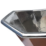 Load image into Gallery viewer, Eight Sided Clawfoot Copper Bathtub Nickel Inside Outside Shining Copper
