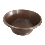 Load image into Gallery viewer, Round Copper Tub Hammered Antique
